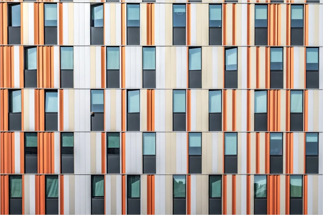 Farbige Fassade Modern Geometrische Formen 2ca5