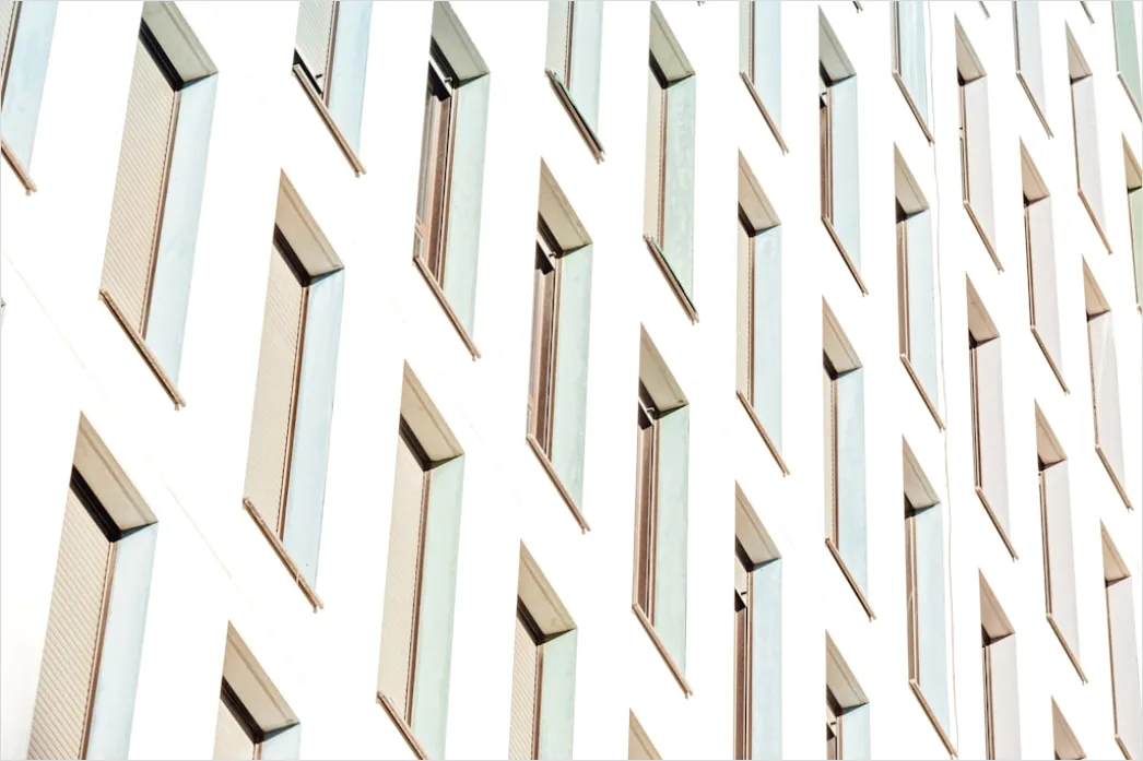 Detail Fassade Fensterreihen Hintergrund Repetitives Muster Number 14