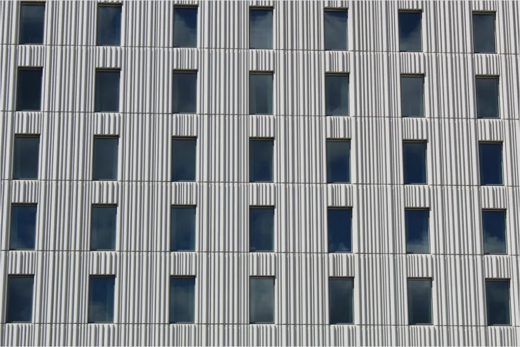 Detail Fassade Fensterreihen Hintergrund Repetitives Muster Number 5