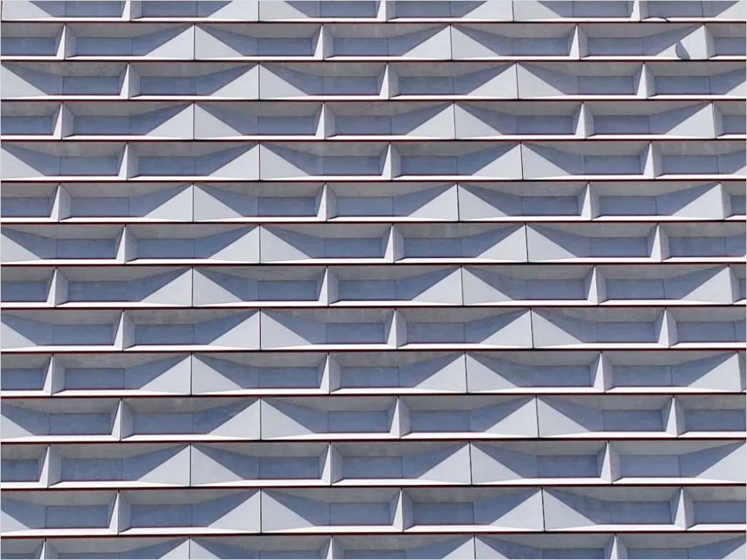 Detail Fassade Mit Balkonen Repetitives Muster Symmetrie Number 3