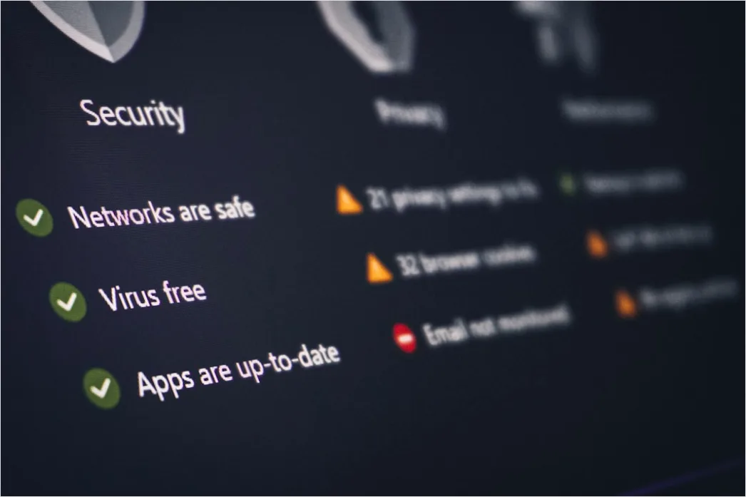Firewall Security Dashboard Auf Bildschirm Foto 4e27