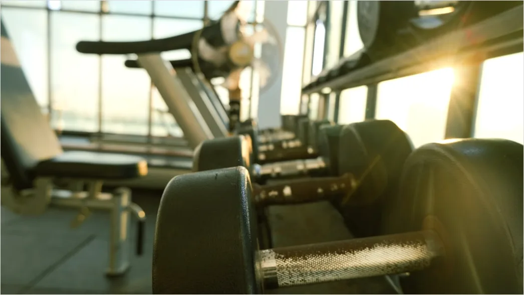 Fitnessstudio Leer Innenraum Foto Mit Copy Space F754