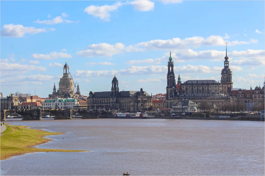 Detail Frauenkirche Dresden Kuppel Altstadt Panorama Number 2