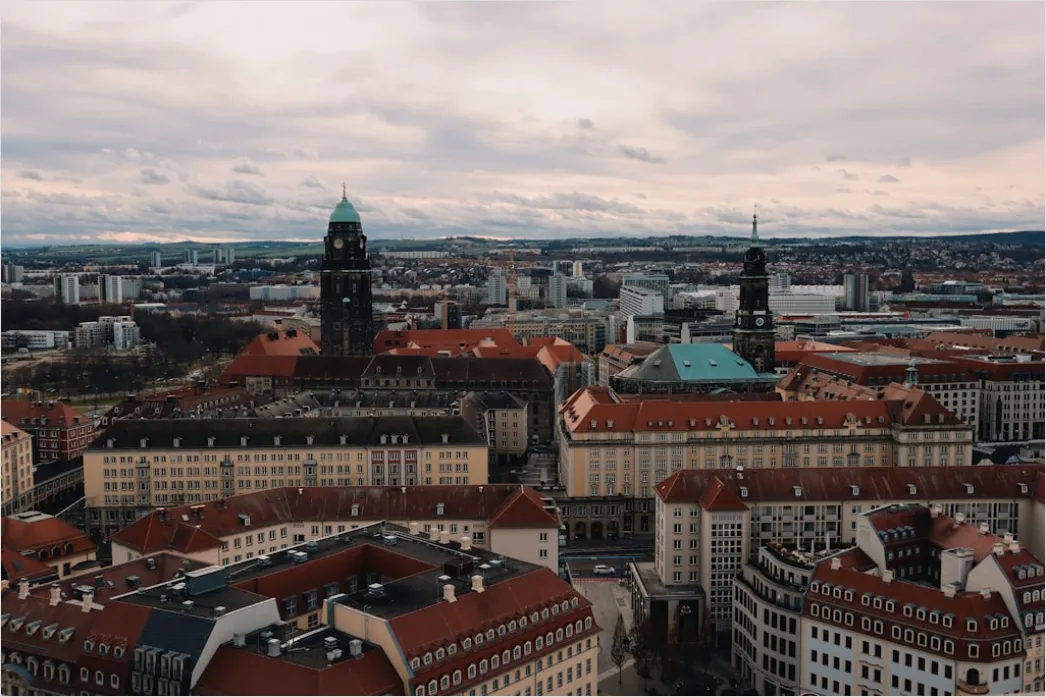 Detail Frauenkirche Dresden Kuppel Altstadt Panorama Number 7