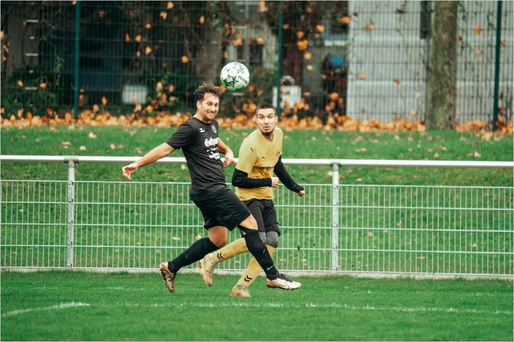 Detail Fußball Spielszene Zweikampf Foto Action Number 11