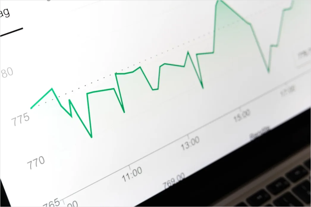 Gesundheitsdaten Diagramm Auf Monitor Nahaufnahme