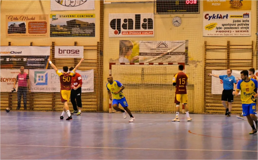 Detail Handball Wurf Sprung Foto Indoor Number 10