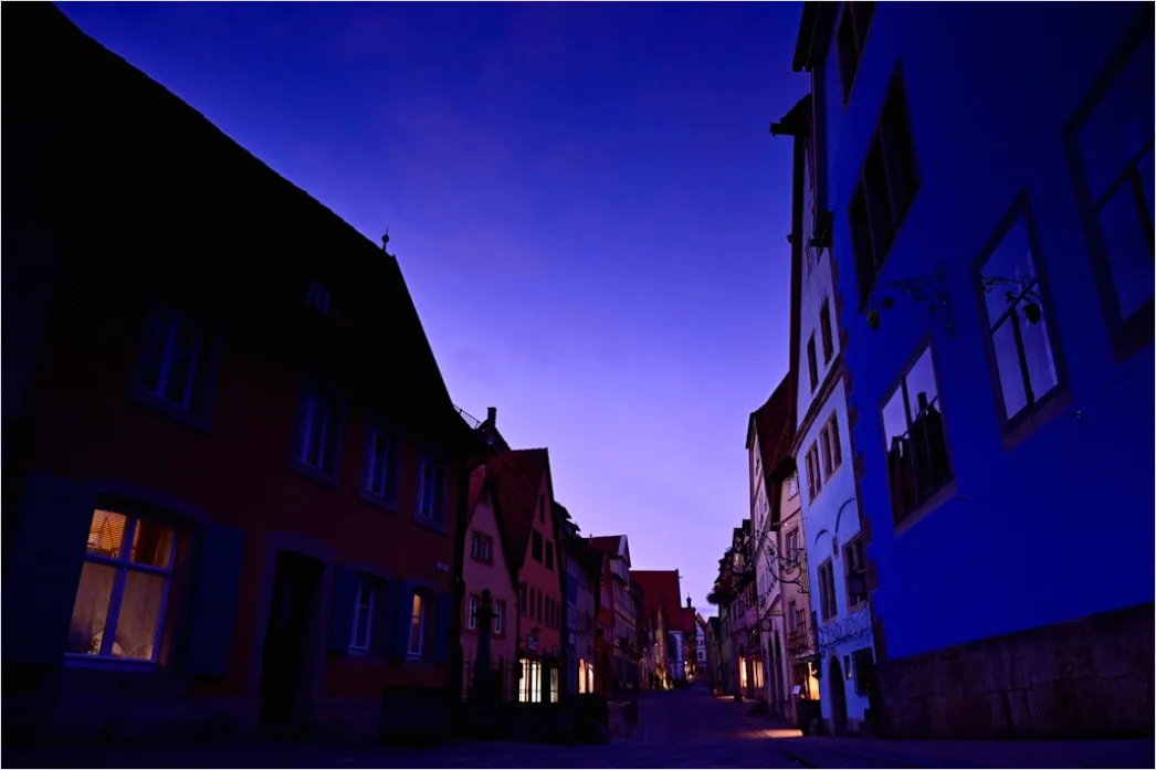 Detail Historische Altstadt Gasse Kopfsteinpflaster Abendlicht Number 12