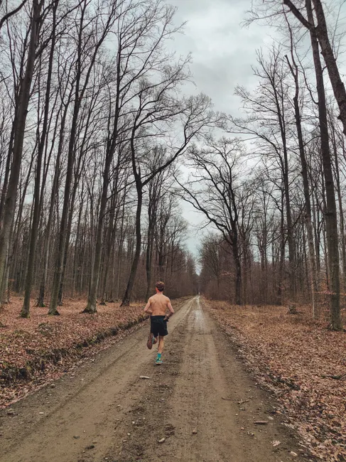 Detail Joggen Im Wald Trailrunning Foto Action Number 13