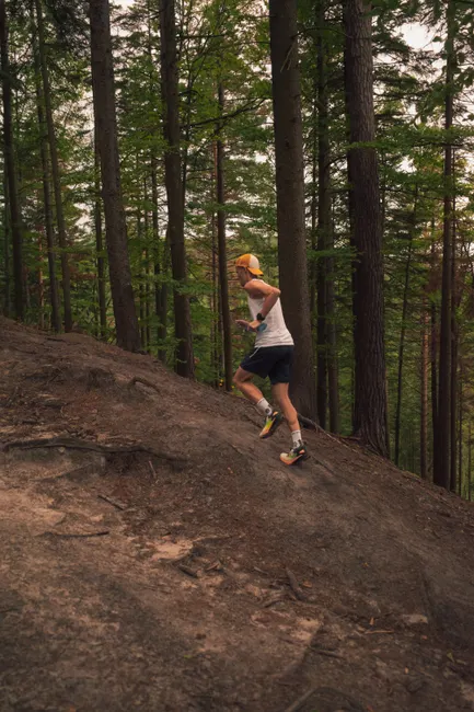 Detail Joggen Im Wald Trailrunning Foto Action Number 17