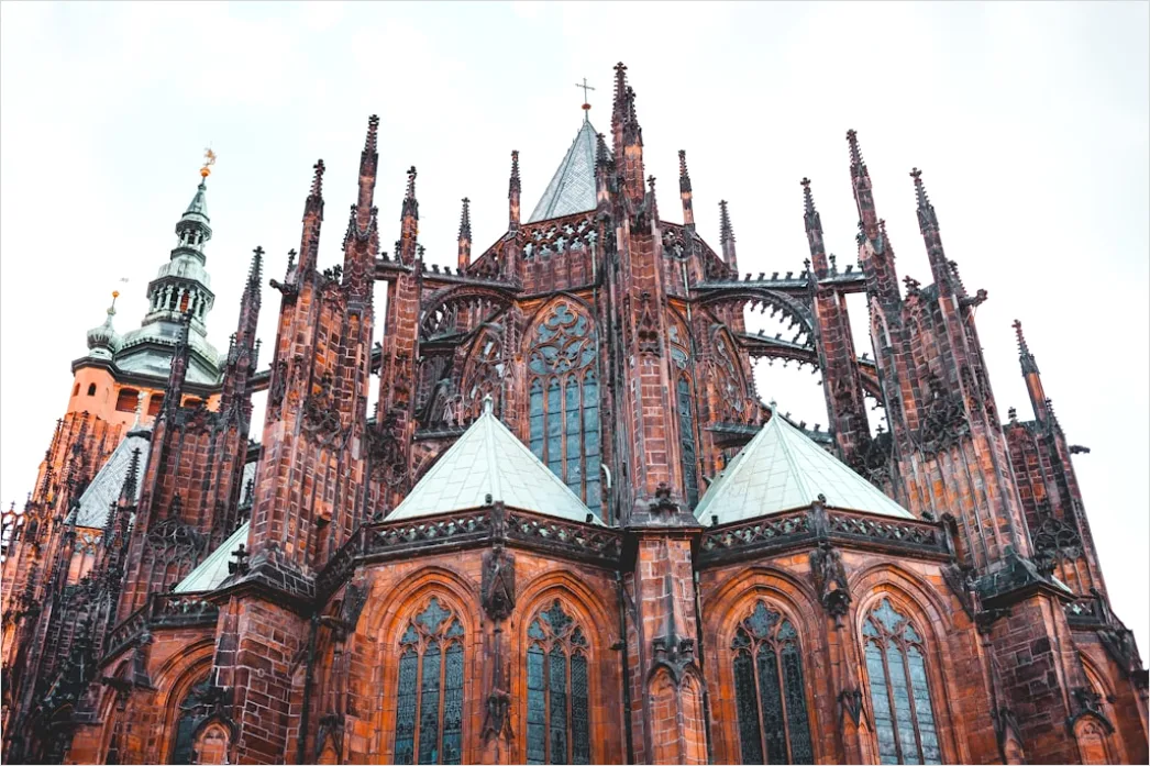Detail Kathedrale Außenansicht Gotik Spitzen Dramatisch Number 19