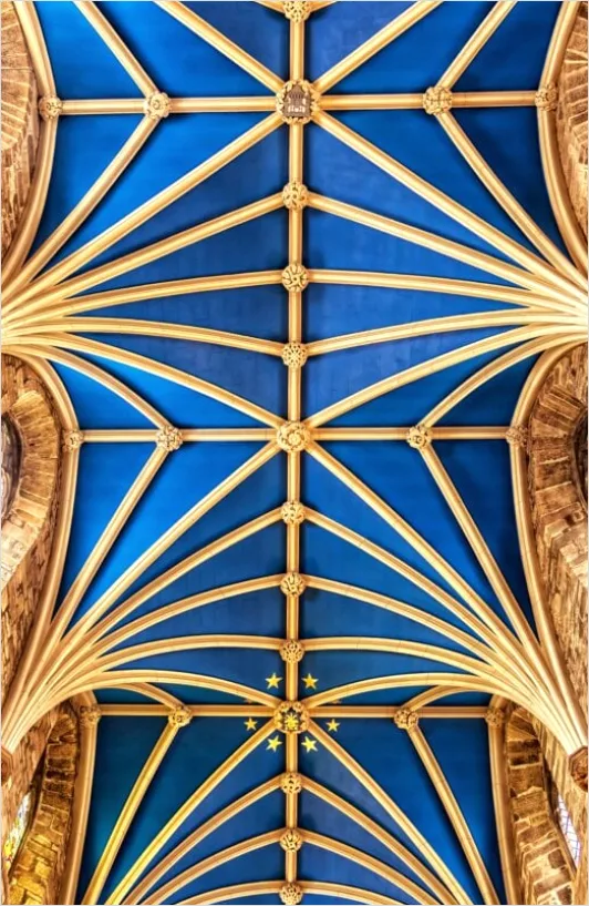 Detail Kirche Turmspitze Gegen Blauen Himmel Detail Number 13