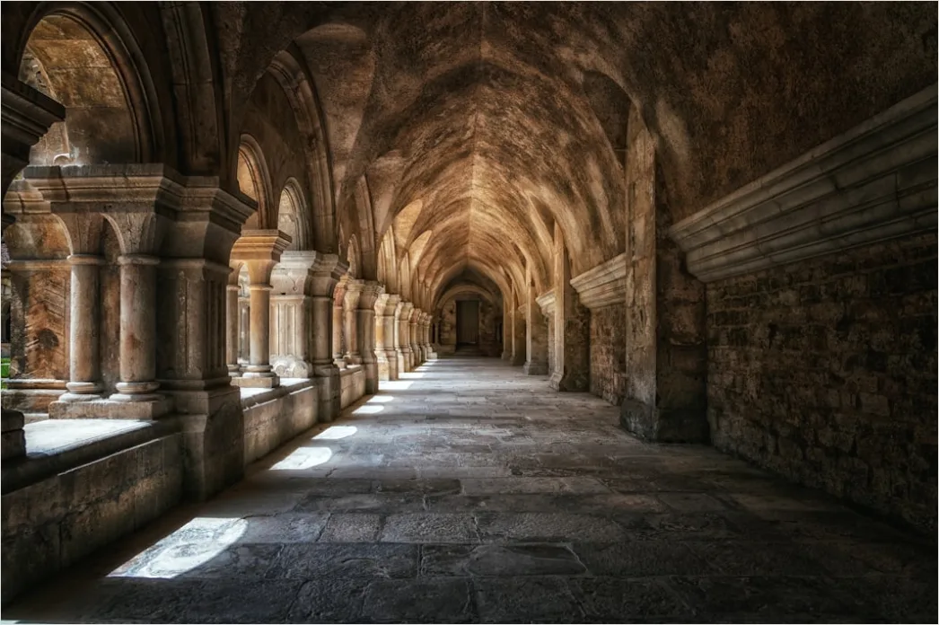 Korridor Bogen Architektur Historisch Perspektive B3f4