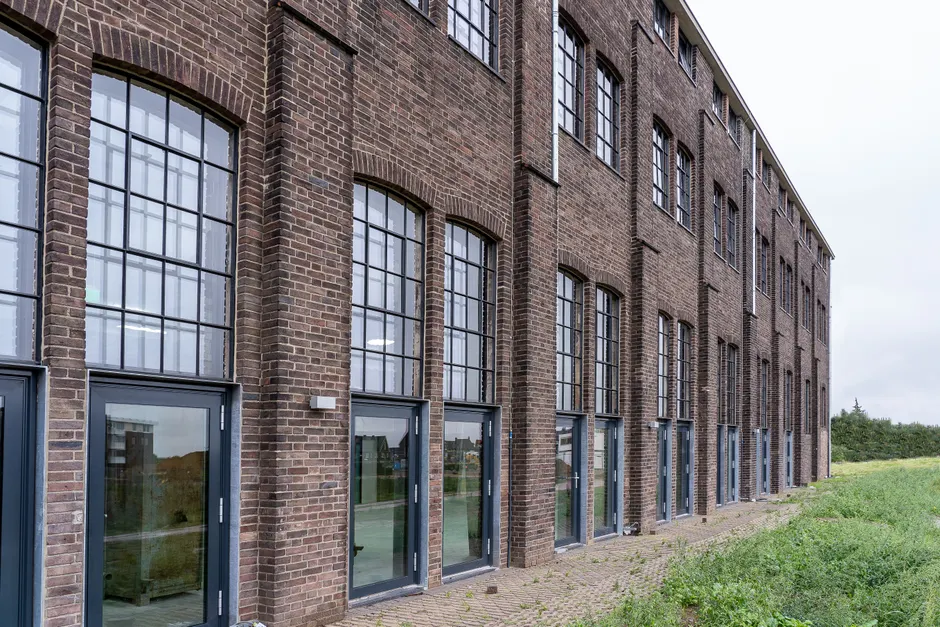 Detail Loftgebäude Außen Industrie Look Fensterfront Number 14