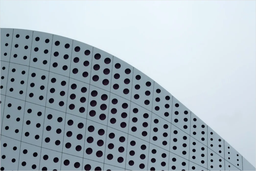 Metallfassade Perforiert Muster Modern Architektur 81df