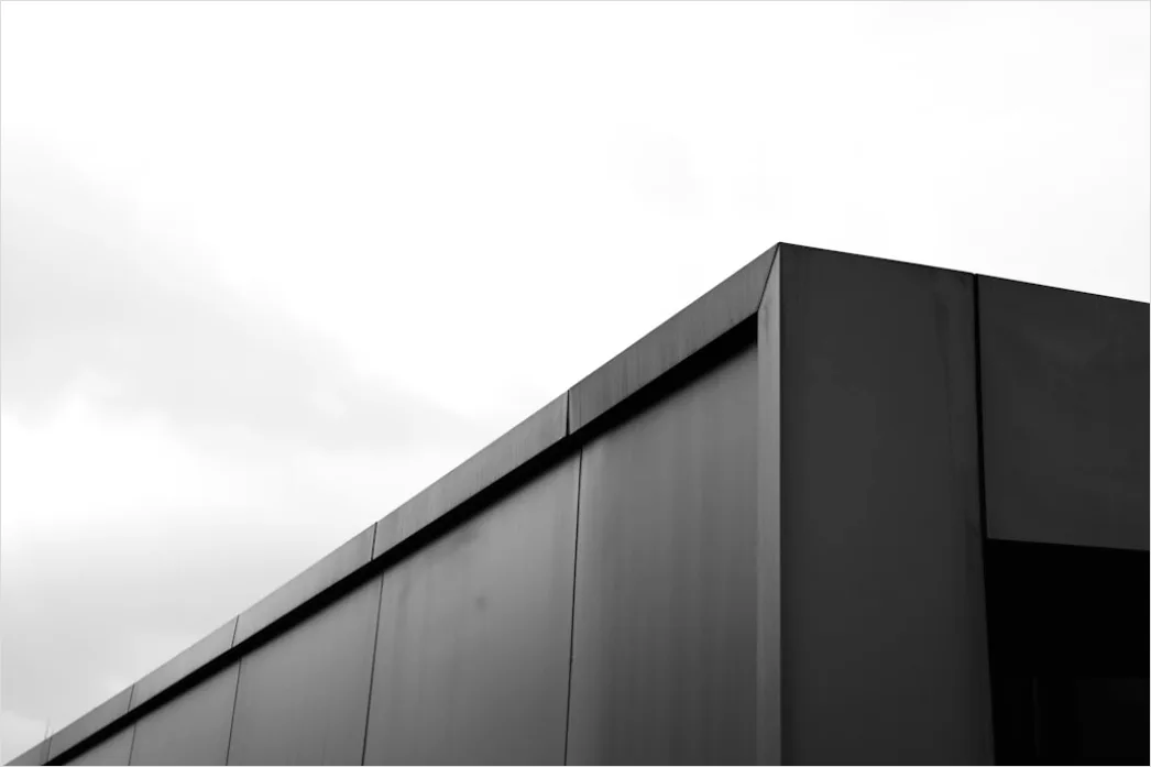 Detail Minimalistische Architektur Hintergrund Weiß Grau Clean Number 7