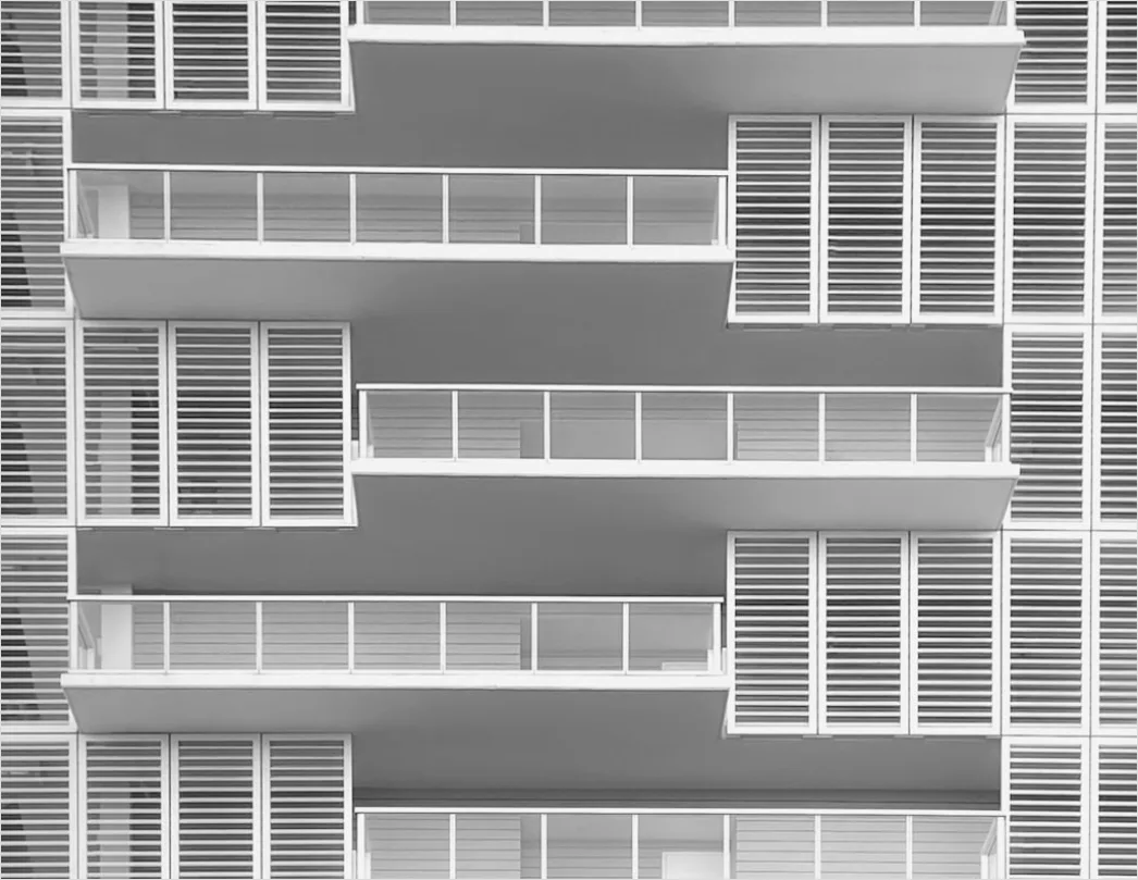 Detail Minimalistische Architektur Hintergrund Weiß Grau Clean Number 9