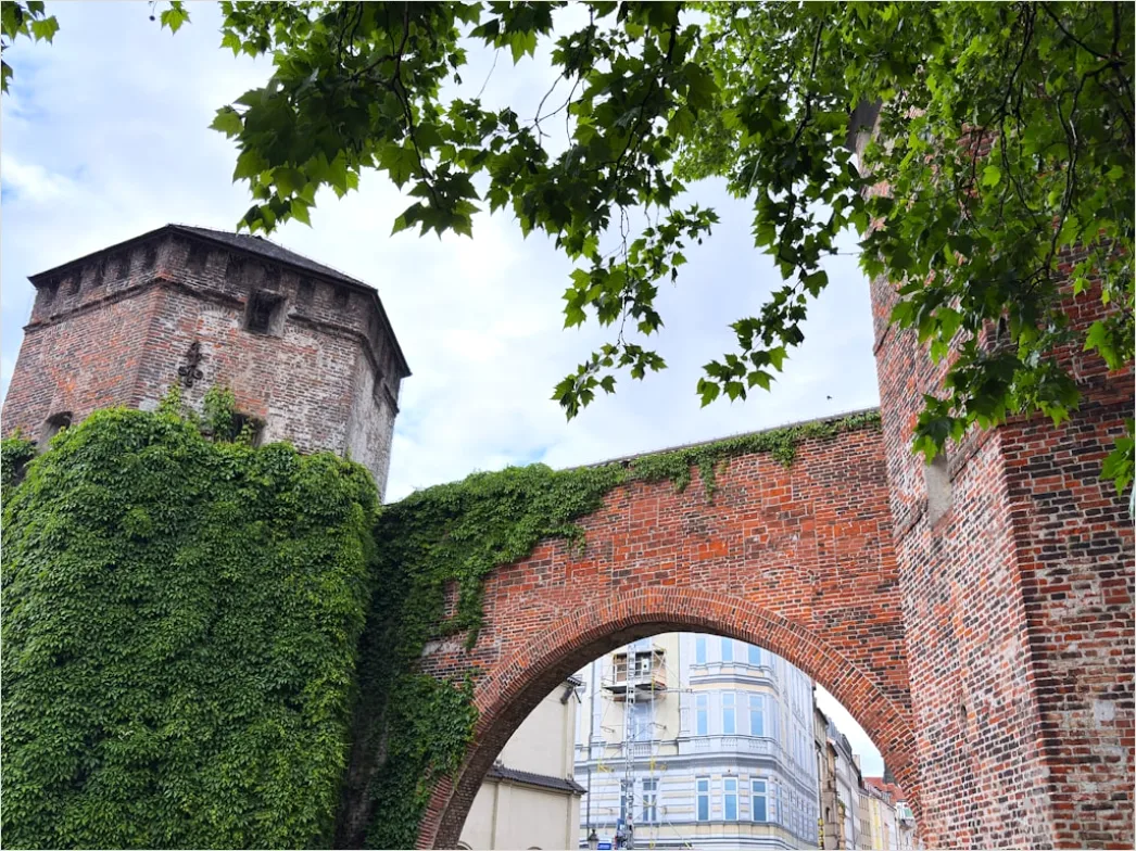 Detail Mittelalterliche Stadtmauer Mit Torbogen Perspektive Number 16