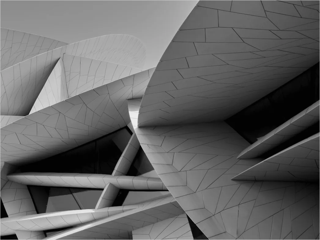 Detail Moderne Architektur Abstrakt Geometrisch Hintergrund Number 19