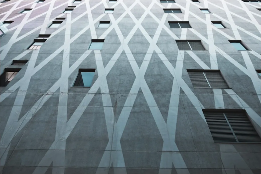Detail Moderne Fassade Abstrakt Muster Repetitiv Number 17