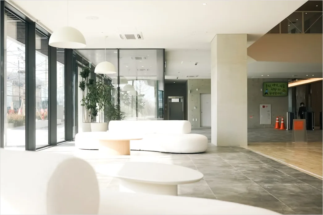 Detail Moderne Lobby Clean Design Hintergrund Copy Space Number 17
