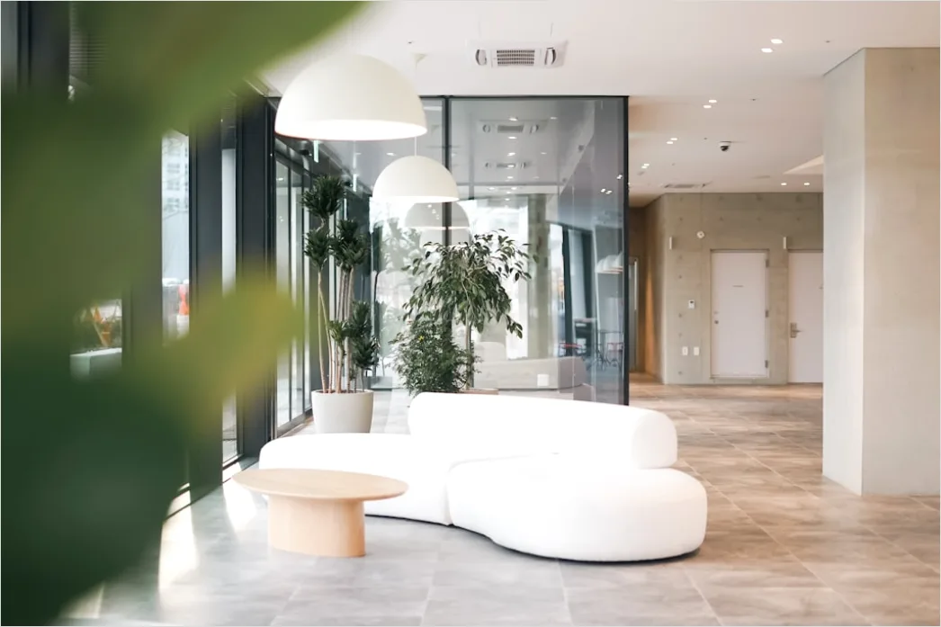 Detail Moderne Lobby Clean Design Hintergrund Copy Space Number 7