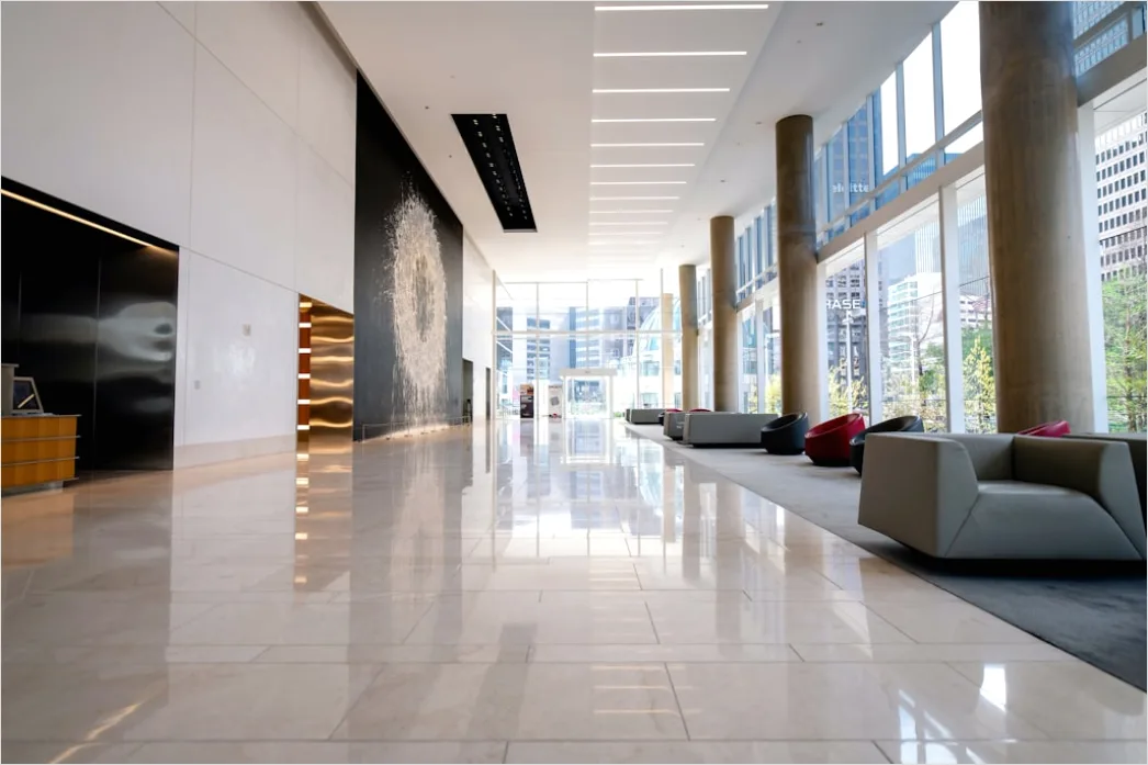 Detail Moderne Lobby Clean Design Hintergrund Copy Space Number 8