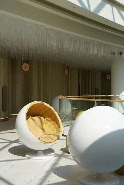 Detail Moderne Lobby Glasdach Lichtdurchflutet Innenraum Number 4
