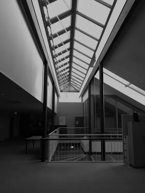 Detail Moderne Lobby Glasdach Lichtdurchflutet Innenraum Number 5