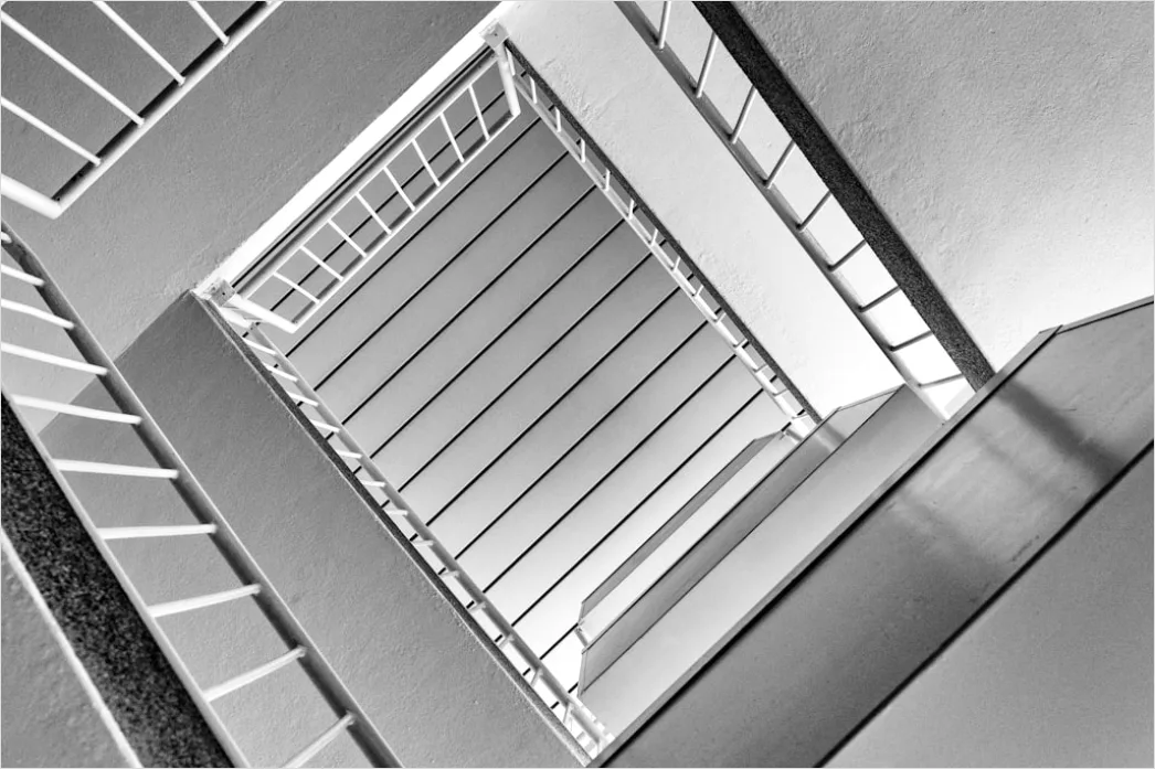 Detail Modernes Treppenhaus Symmetrie Linien Perspektive Number 3