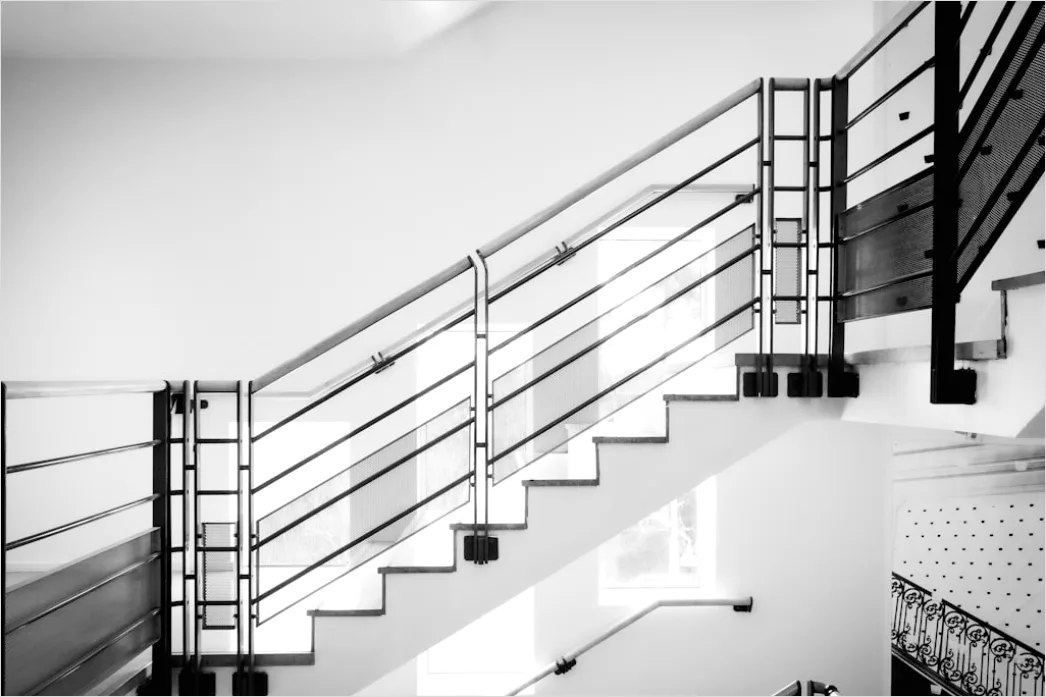 Detail Modernes Treppenhaus Symmetrie Linien Perspektive Number 7