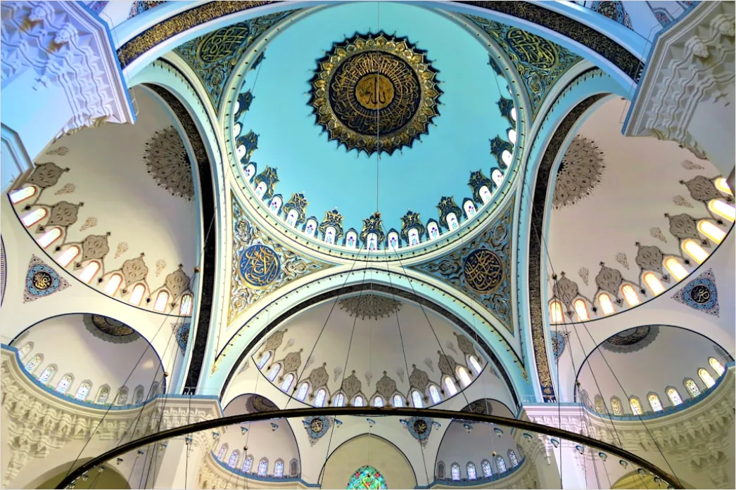 Detail Moschee Innenraum Kuppel Muster Detailreich Number 14