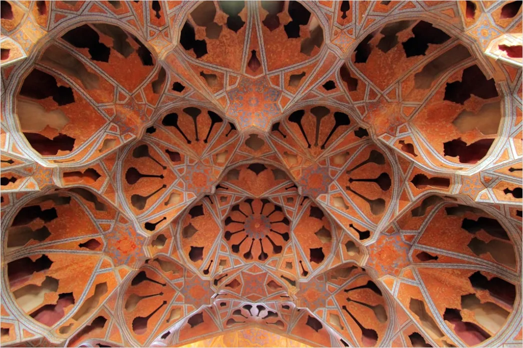 Detail Moschee Innenraum Kuppel Muster Detailreich Number 20