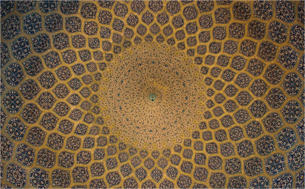 Detail Moschee Innenraum Kuppel Muster Detailreich Number 3