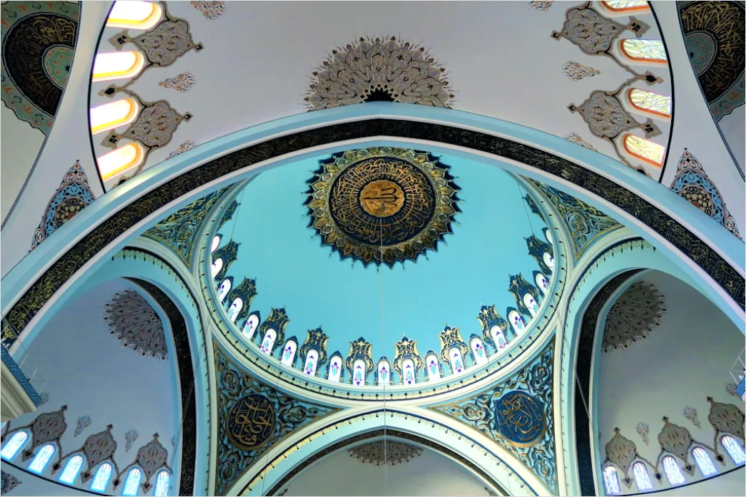 Detail Moschee Innenraum Kuppel Muster Detailreich Number 6