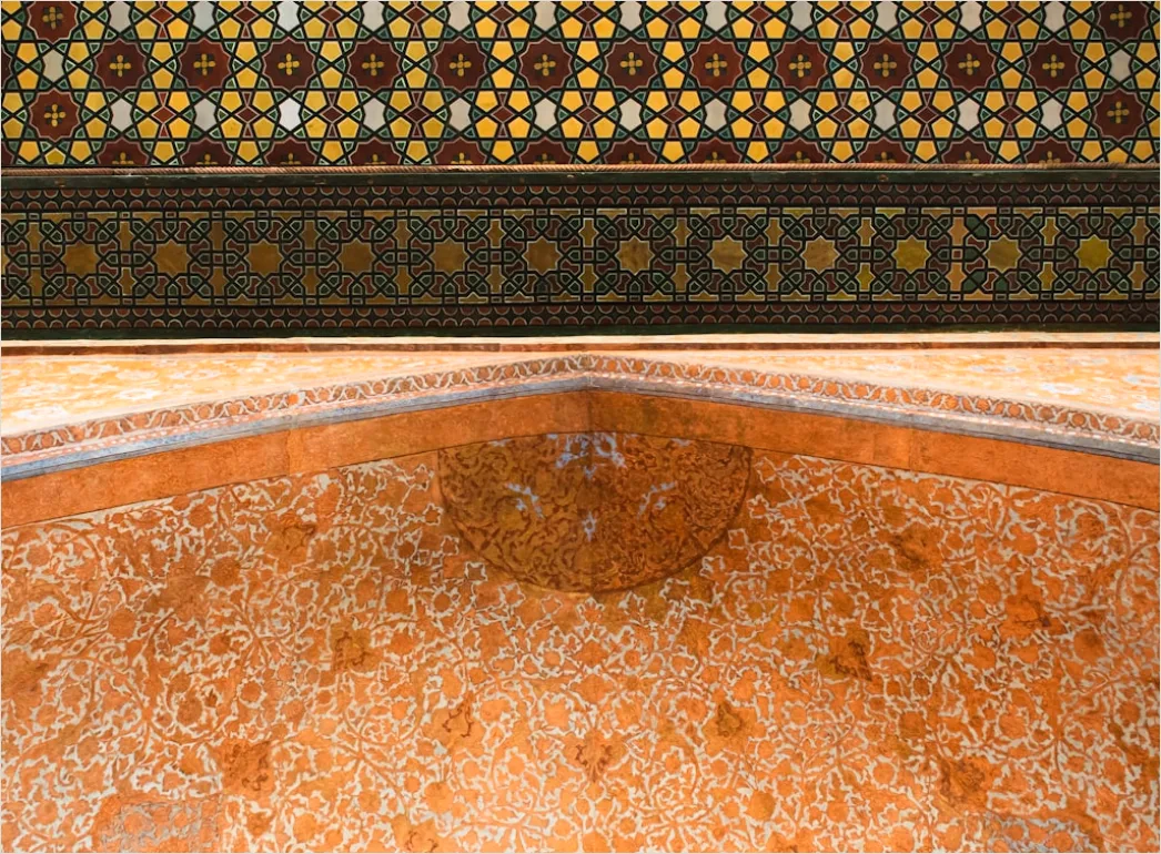 Detail Moschee Innenraum Kuppel Muster Detailreich Number 10