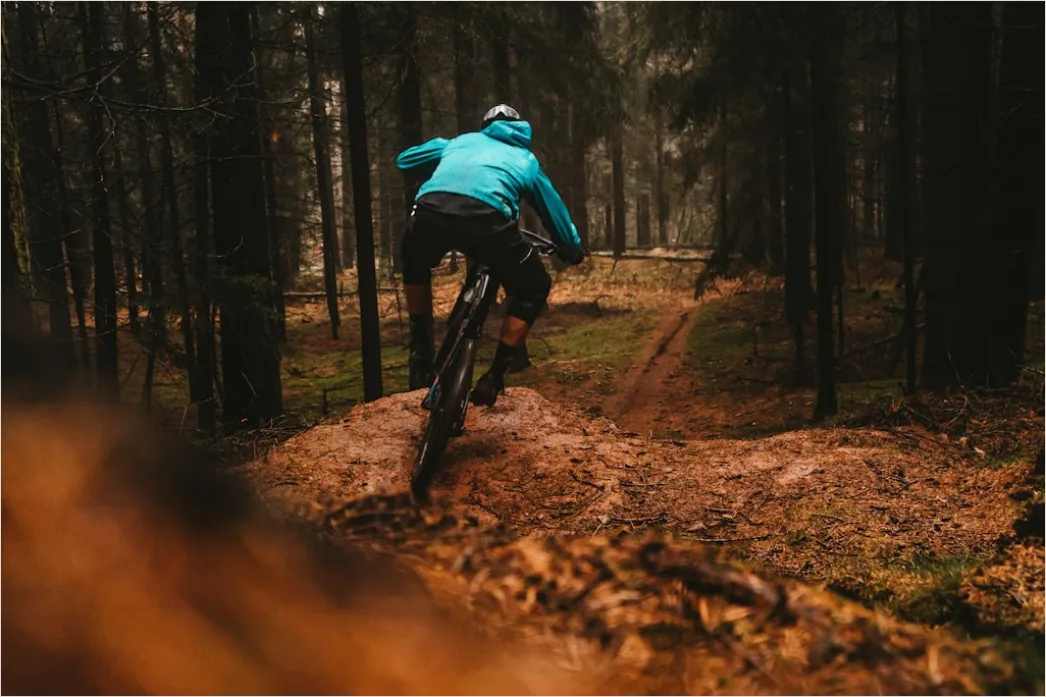 Mountainbike Trail Im Wald Foto Spritzwasser 0bf6