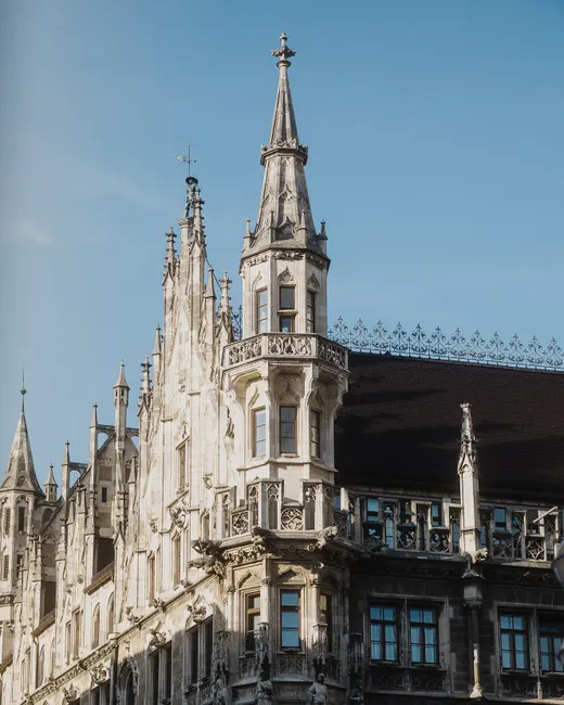 Detail Münchner Rathaus Fassade Detail Neugotik Number 3