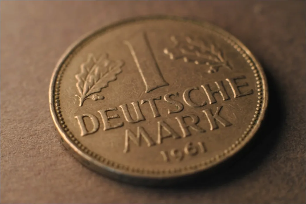 Detail Münze Makro Nahaufnahme Prägung Number 20