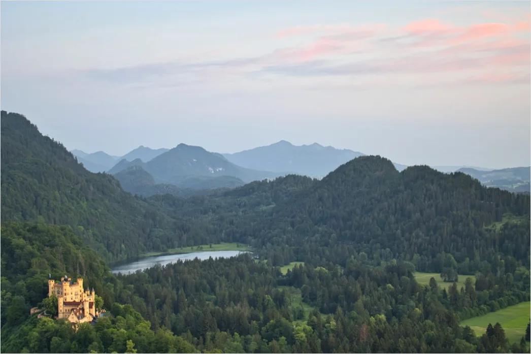 Neuschwanstein Schloss Panorama Bayern Maerchenhaft 8b8d