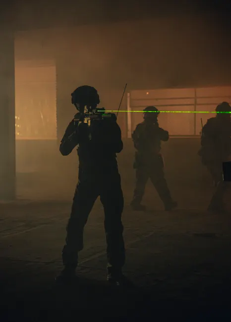 Detail Op Team Im Einsatz Unscharfer Hintergrund Number 3
