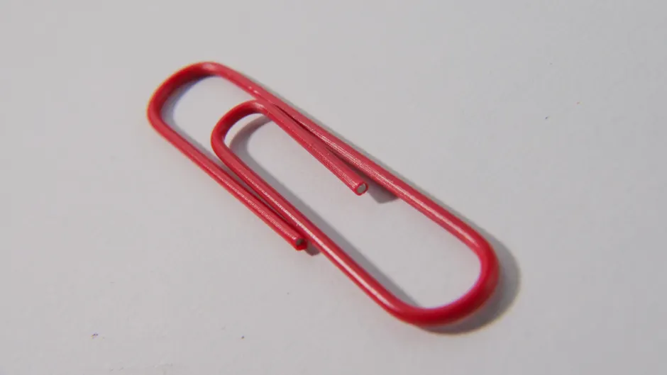 Detail Papierclip Makro Nahaufnahme Metall Number 11