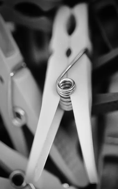 Detail Papierclip Makro Nahaufnahme Metall Number 15