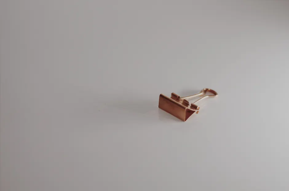 Detail Papierclip Makro Nahaufnahme Metall Number 16