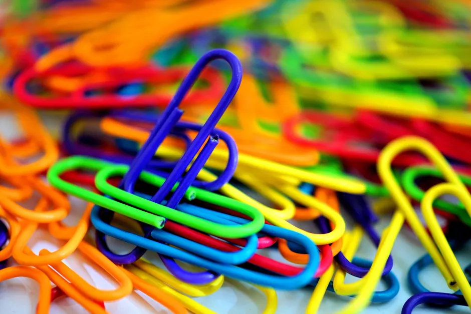 Detail Papierclip Makro Nahaufnahme Metall Number 20