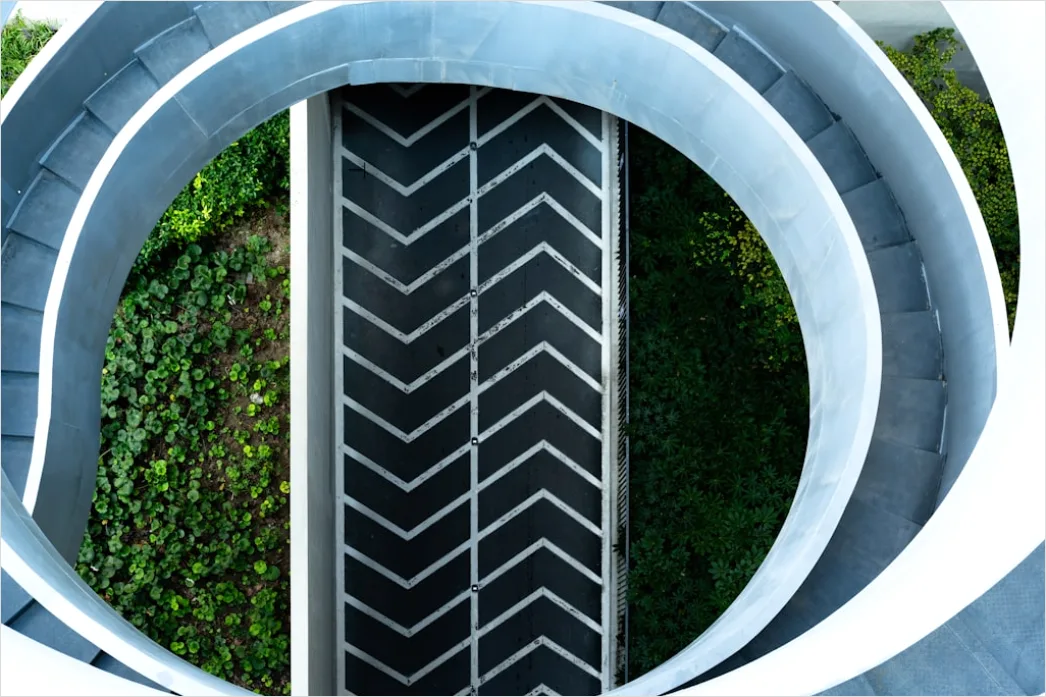 Detail Parkhaus Spirale Von Oben Gesehen Geometrisch Number 19