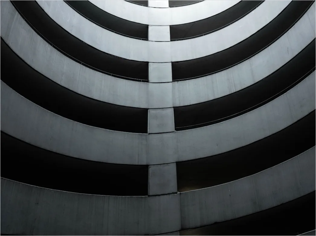 Detail Parkhaus Spirale Von Oben Gesehen Geometrisch Number 7