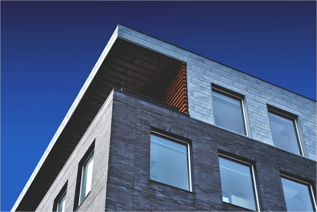 Reihenhaus Fassade Urban Modern Symmetrie A91a