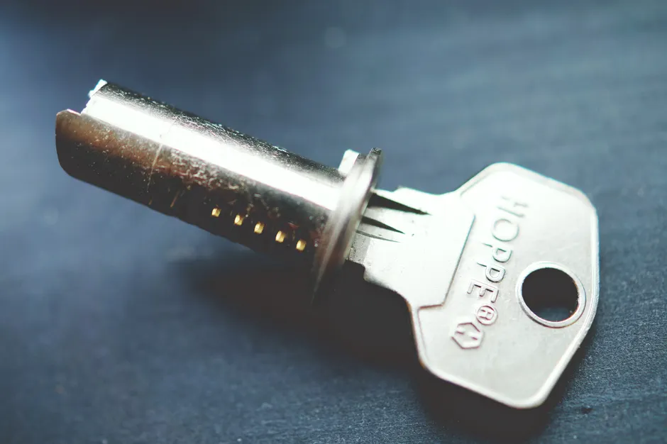 Detail Schlüssel Makro Nahaufnahme Metall Textur Number 15
