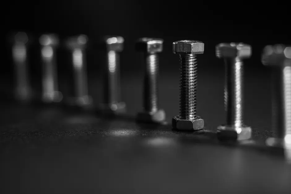 Detail Schraube Gewinde Makro Nahaufnahme Metall Number 19
